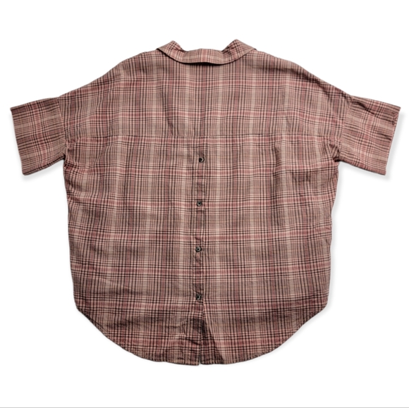 Madewell Pink Courier Button-back Shirt In Hartley Plaid - Picture 7 of 10